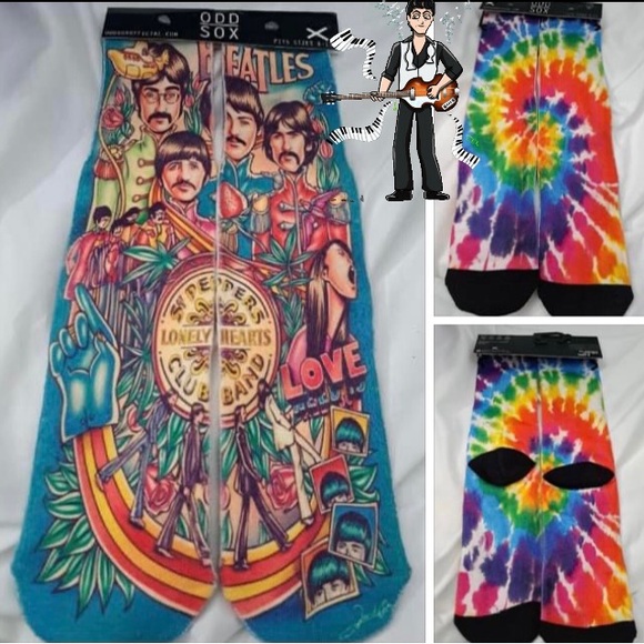 NWT Odd Sox Bundle Beatles & Tie Dye - Picture 6 of 9